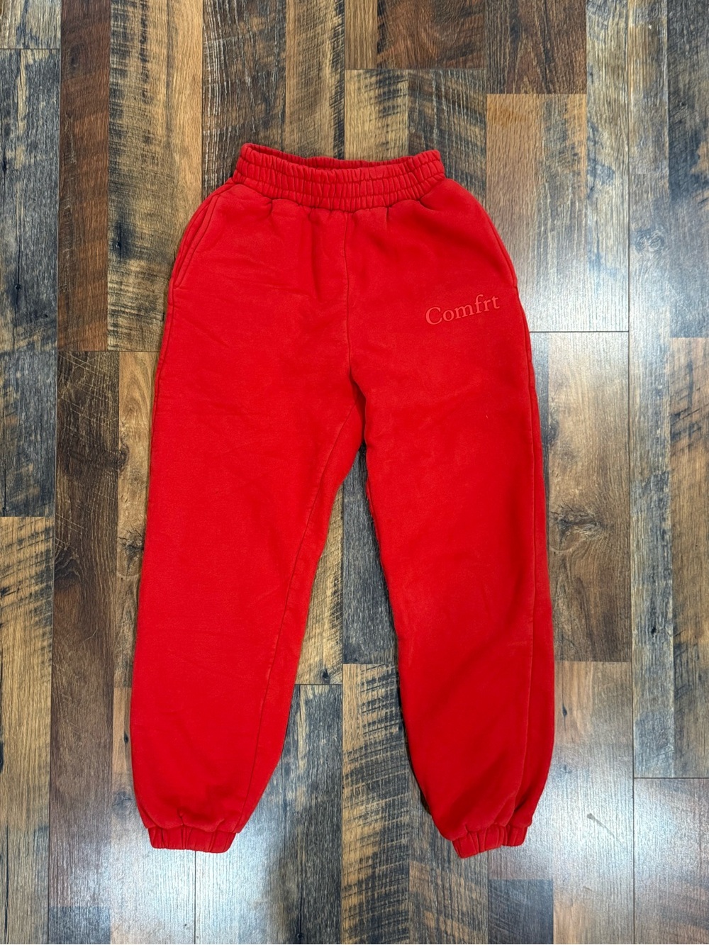 Comfrt Minimalist Crimson Red Joggers